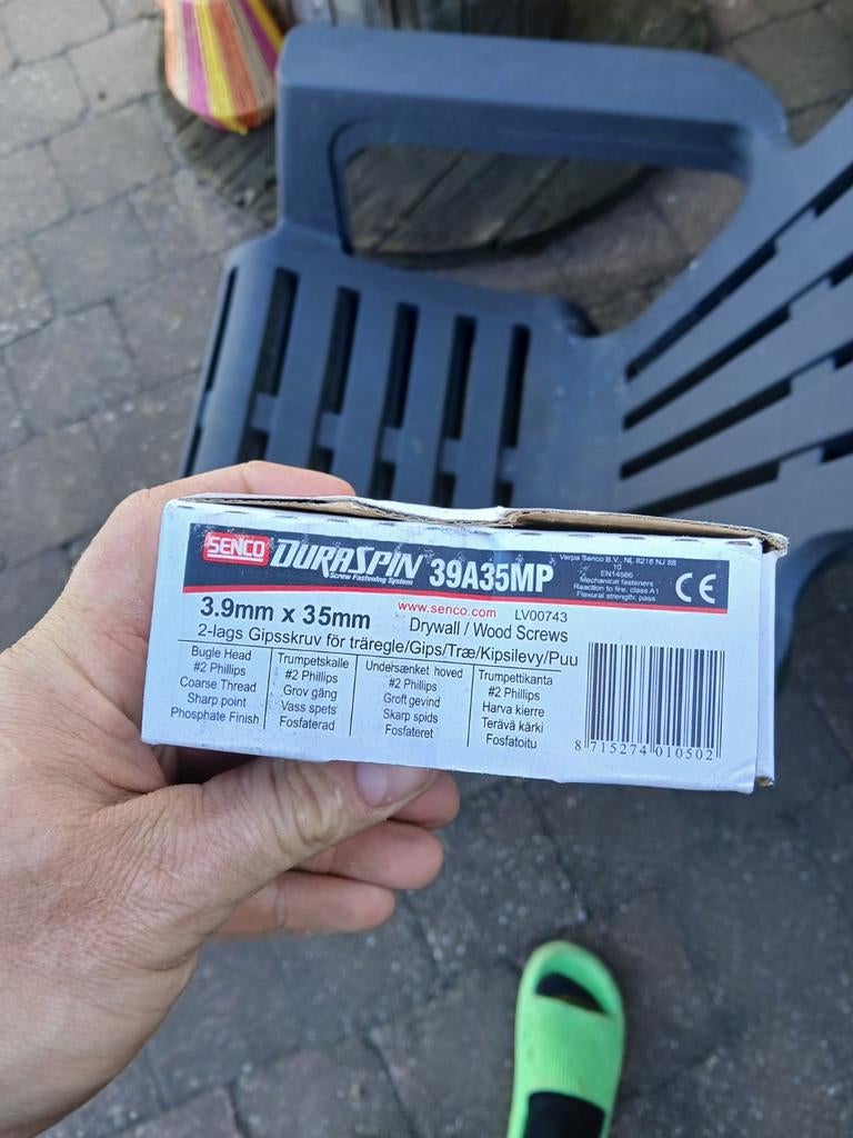 Senco Duraspin gipsschroeven 3.9x35mm - 17 nieuwe dozen, Ophalen, Nieuw, Minder dan 50 mm, Schroeven