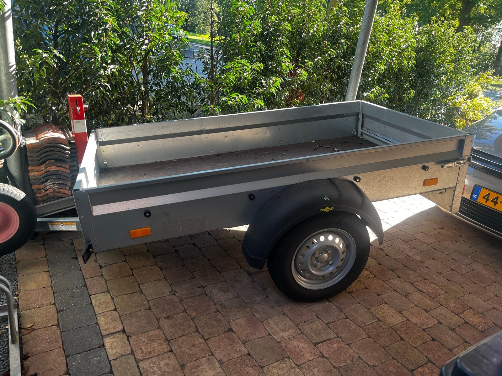 Nette zgan aanhanger met goede banden en verlichting, Auto diversen, Ophalen, Gebruikt