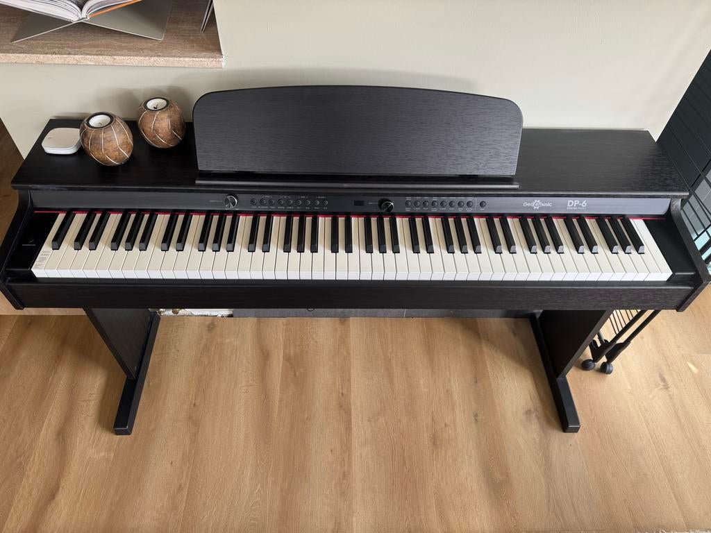 Digitale piano Gear4music DP-6 - Zwart, Ophalen, Zwart, Digitaal, Zo goed als nieuw