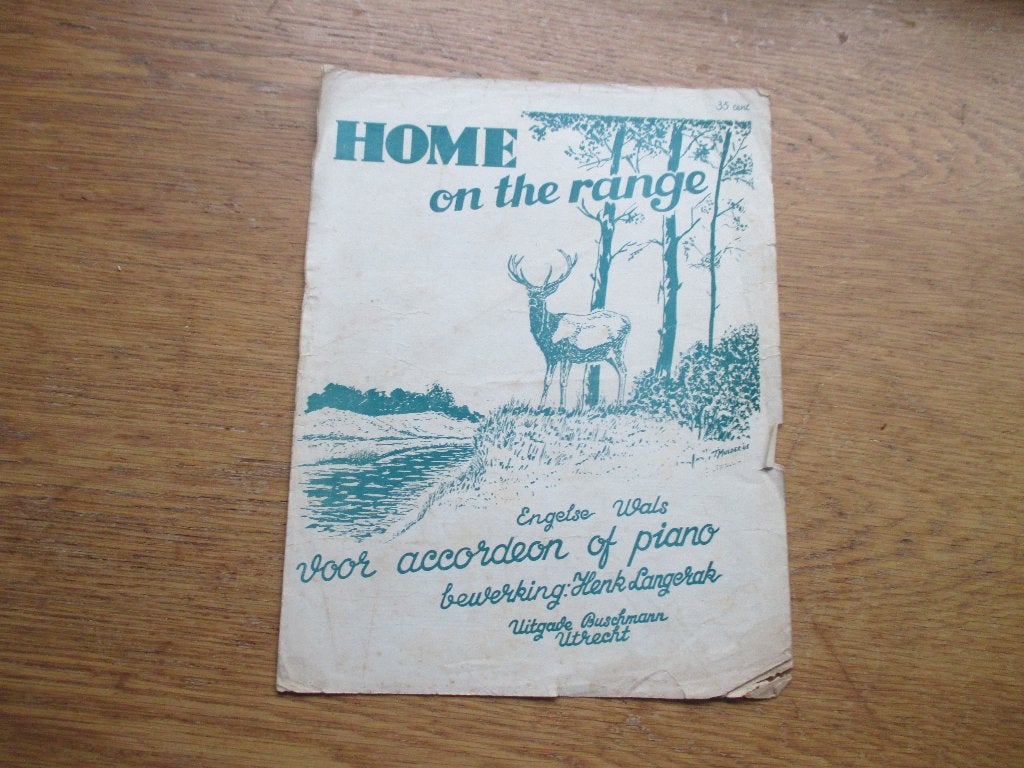 Home on the range - accordeon/keyboard of piano, Gebruikt, Les of Cursus, Ophalen of Verzenden, Piano