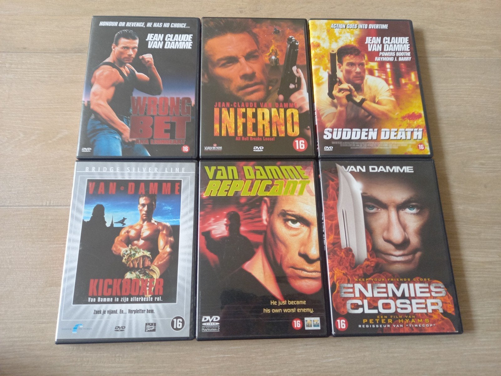 Jean Claude van Damme dvds origineel, Vanaf 16 jaar, Ophalen of Verzenden, Zo goed als nieuw