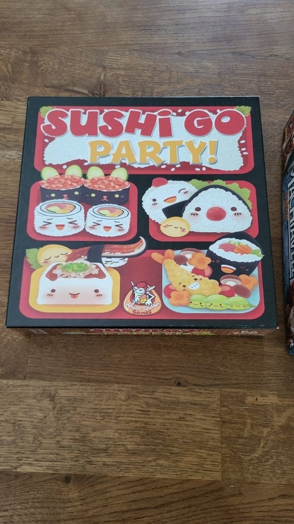 Sushi Go Party bordspel, Hobby en Vrije tijd, Vijf spelers of meer, Ophalen of Verzenden, Zo goed als nieuw, White Goblin Games