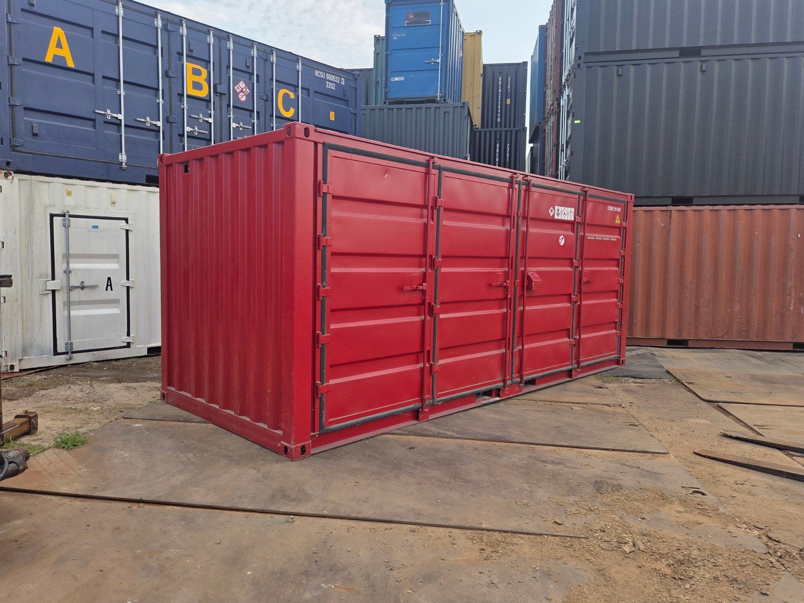 20ft openside milieucontainer lekbakcontainer, Ophalen of Verzenden