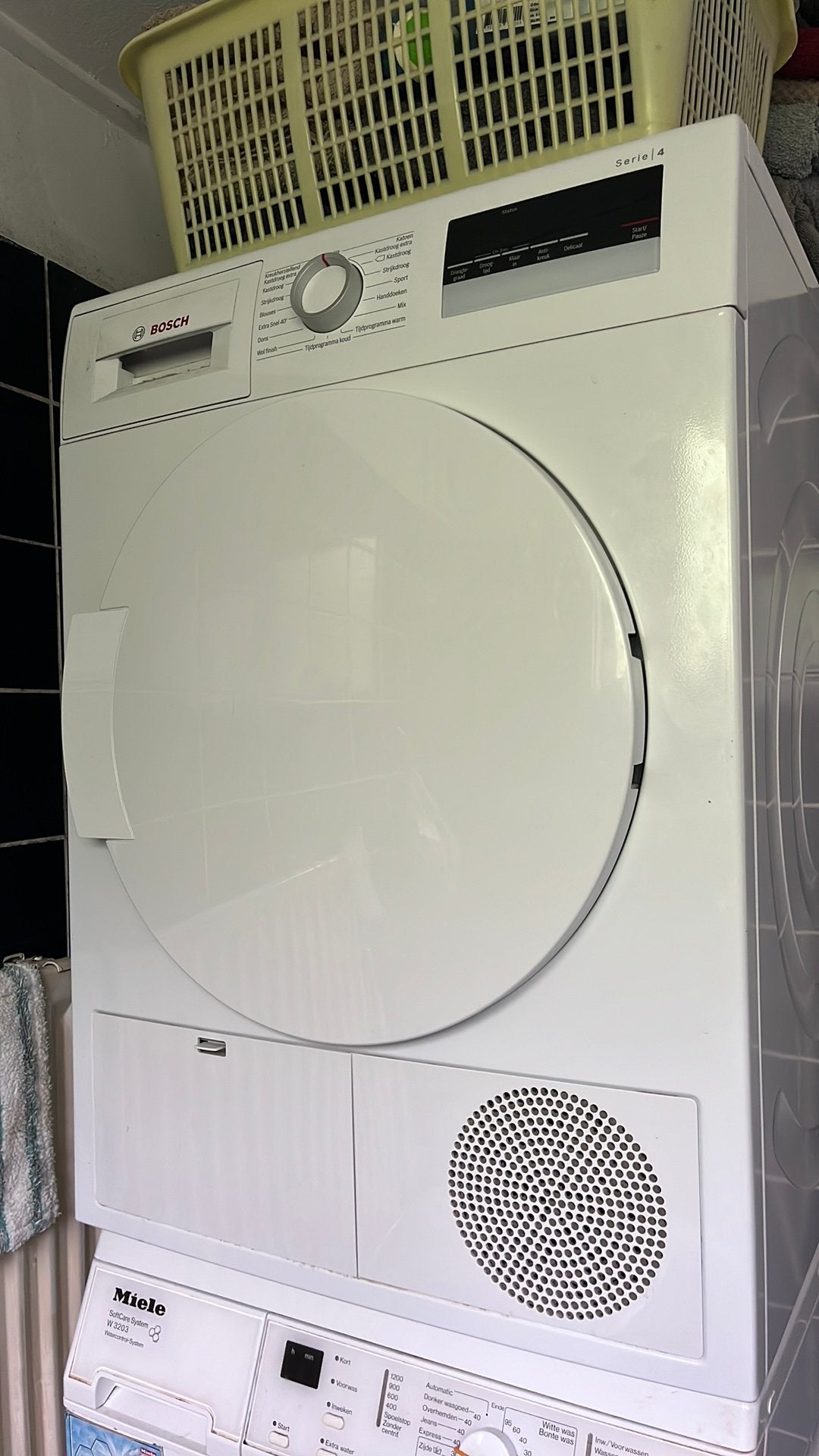 Bosch Wasdroger Serie 4, Ophalen, Gebruikt, 4 tot 6 kg, Anti-kreukfase