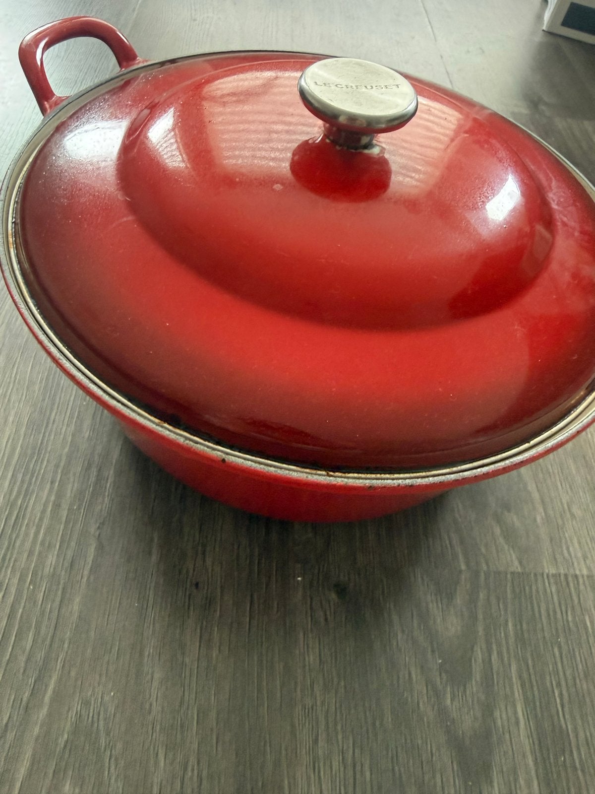 Le Creuset pan 30 cm - Gietijzeren braadpan, Ophalen, Gebruikt, Koekenpan of Braadpan, Gietijzer