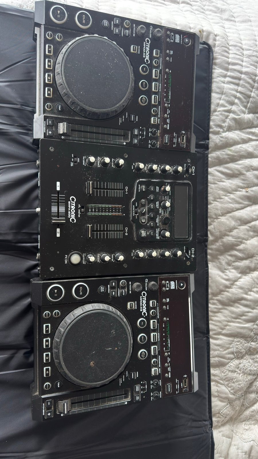 Citronic DJ-set (2x CD-spelers, 1x mixer), Muziek en Instrumenten, Dj-sets en Draaitafels, Ophalen, Gebruikt, Dj-set, Overige merken