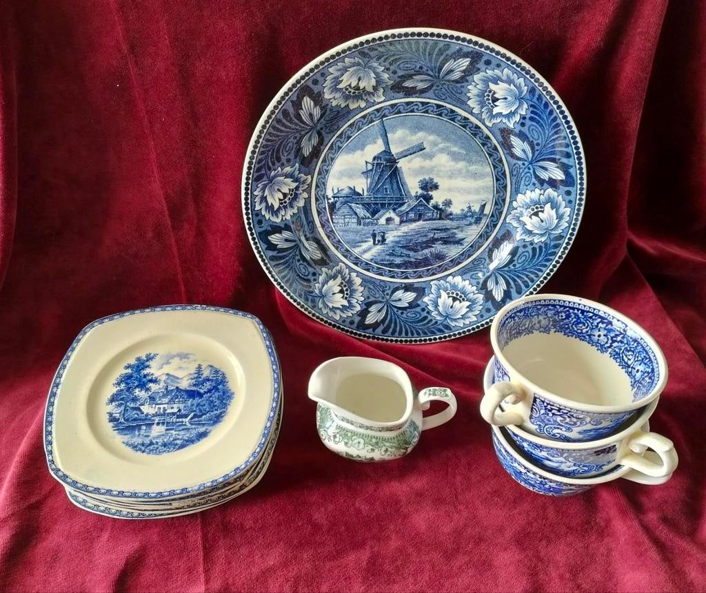 Opruiming oude servies delen Maastrichts Aardewerk, Ophalen of Verzenden