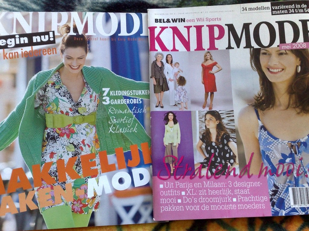 Knipmode mei 2008 , incl. bijlage makkelijk maken mode, Hobby en Vrije tijd, Kledingpatronen, Verzenden, Zo goed als nieuw, Vrouw