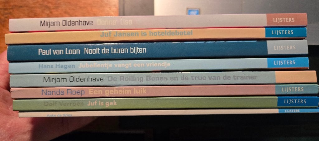 Verzameling 8 boeken uit de educatieve serie Jonge Lijsters., Ophalen, Gelezen, Kind en Jeugd