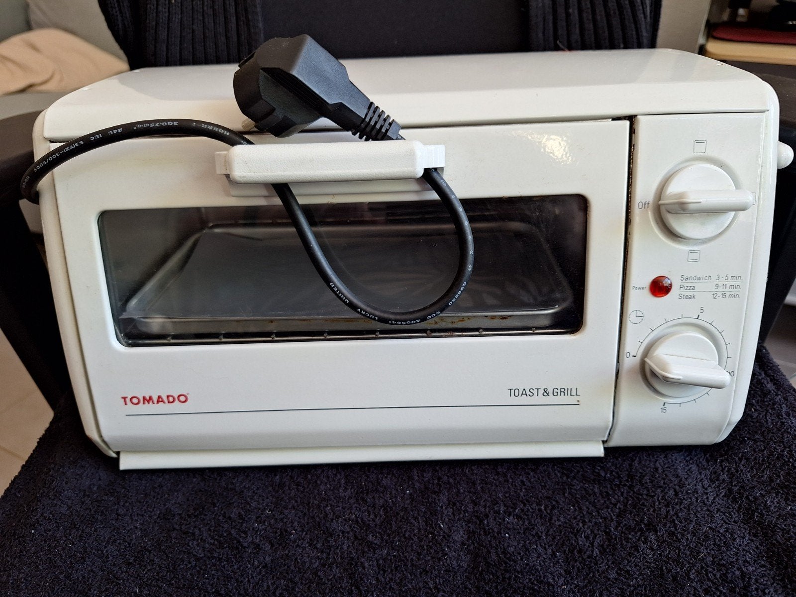 Tomado grill en toaster, Minder dan 45 cm, Minder dan 45 cm, Hete lucht, Onbekend
