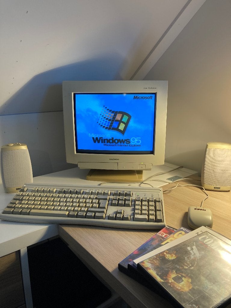 Retro PC Pentium mmx 200 mhz (period correct 1996/1997), Computers en Software, Ophalen