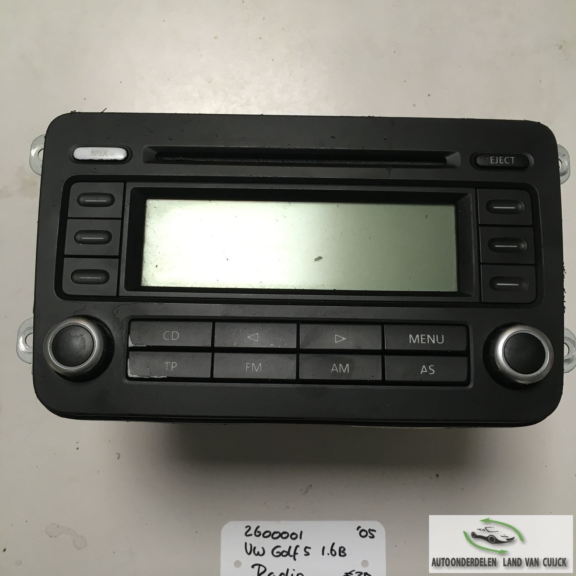 Vw Golf 5 1.6B 2005 5drs 2600001   Radiocd, Ophalen of Verzenden, -, -, -