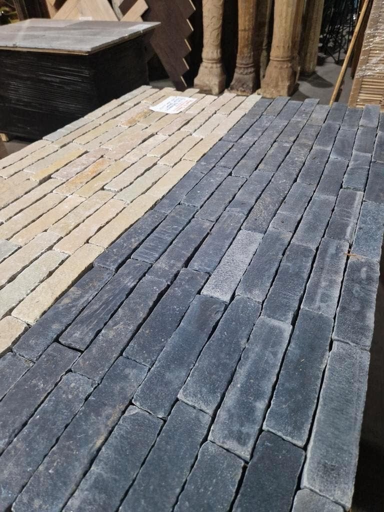 ECHTE BRICKS NATUURSTEEN VLOER UNIEKE VLOEREN!, Ophalen of Verzenden, Nieuw, 75 m² of meer, Parket