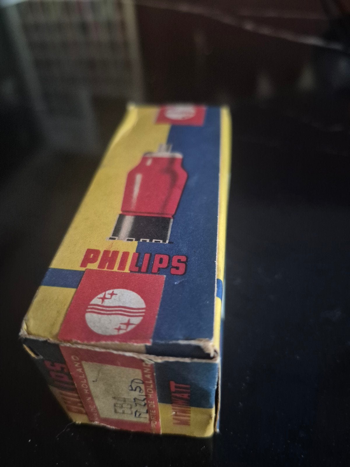 Philips Miniwatt EB4 NOS buis - Cassandre ontwerp, Ophalen of Verzenden