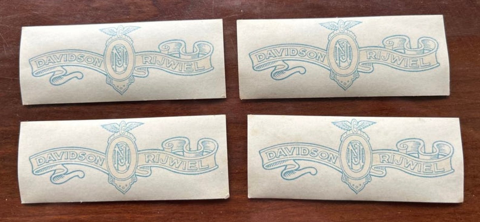 Transfers 4x Vintage Davidson Rijwiel, Fietsen en Brommers, Verzenden, Nieuw