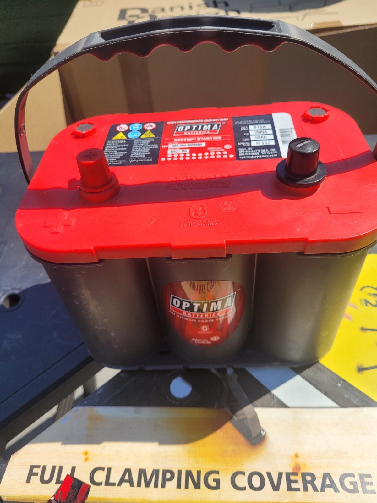 Optima Redtop Accu 815A 1000A 50AH in zeer goede staat, Ophalen