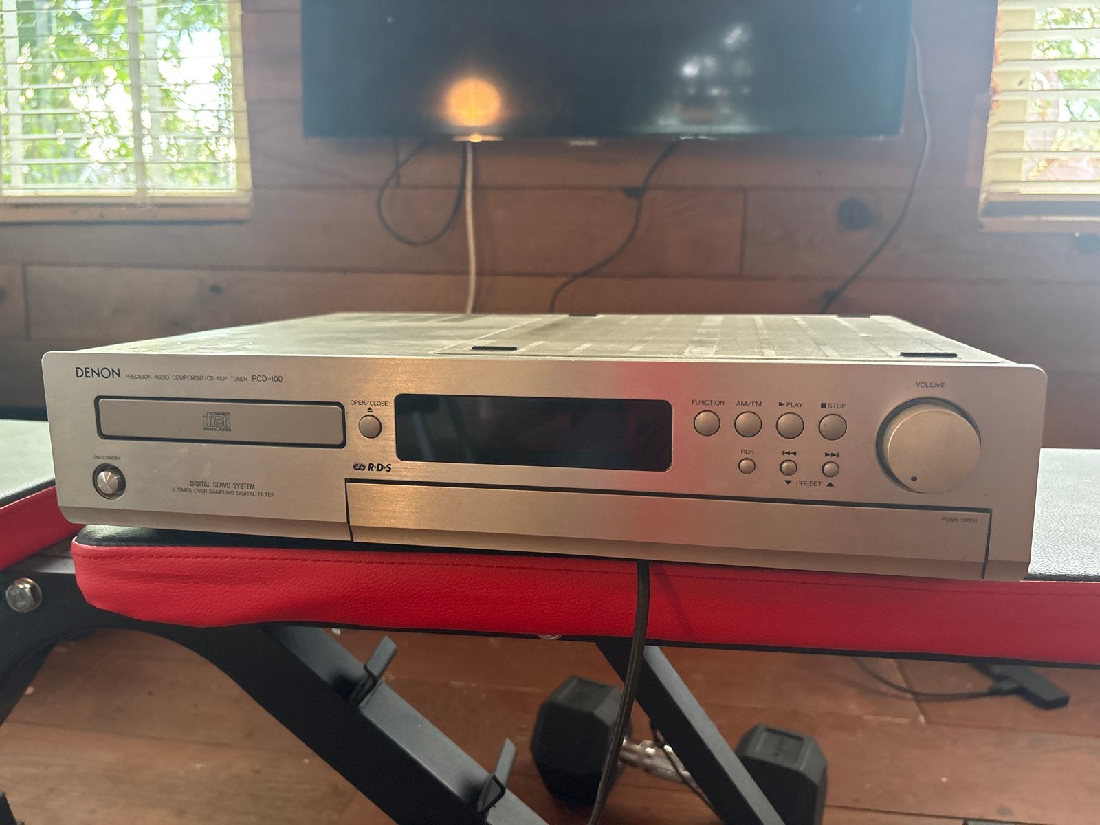 Denon RCD-100 CD-speler met RDS radio, Audio, Tv en Foto, Ophalen of Verzenden, Gebruikt, Met radio