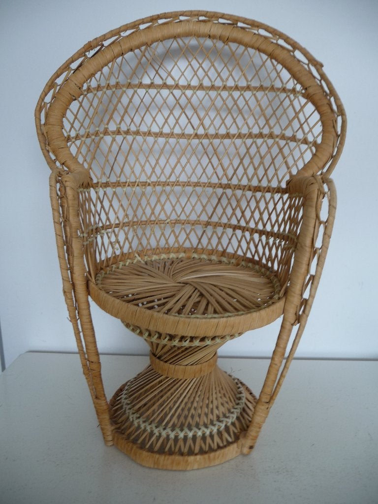 Rotan poppenstoel., Ophalen of Verzenden, Gebruikt, Overige typen