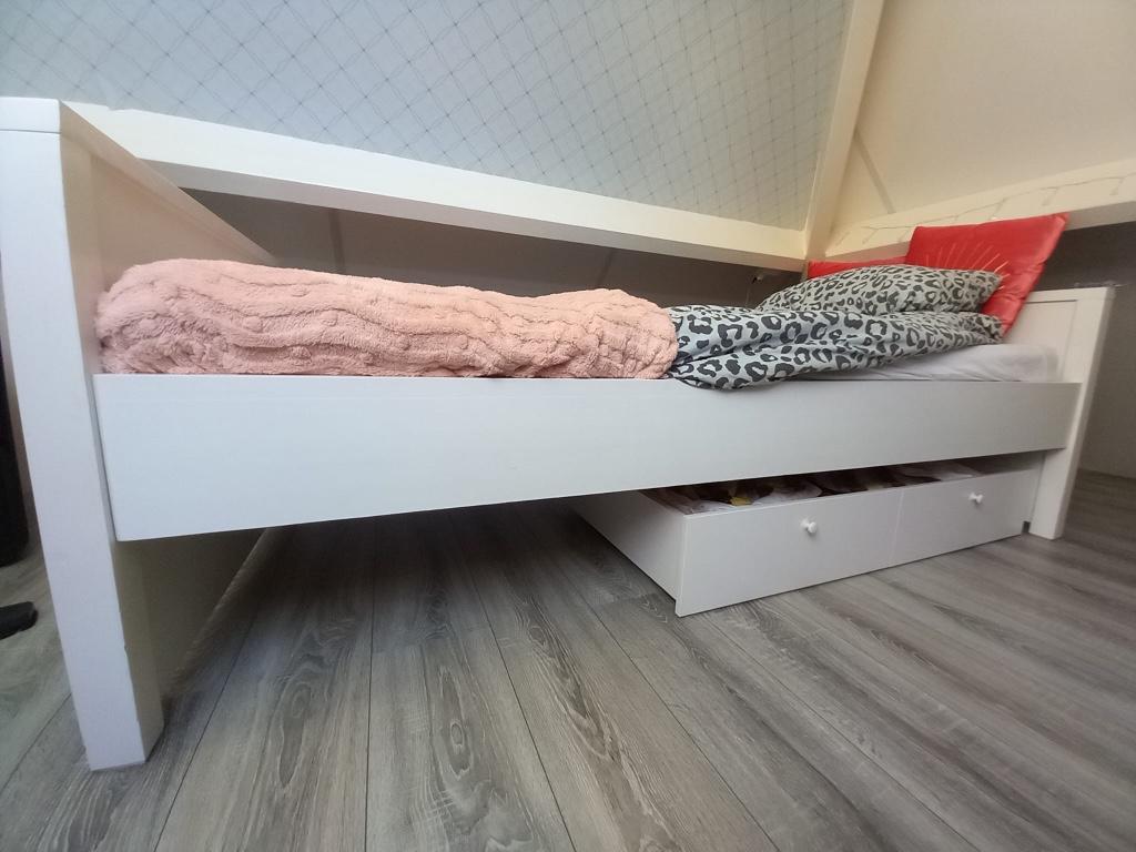 Bed 1persoons Bopita, 85 tot 100 cm, Gebruikt, 180 cm of meer, Ophalen