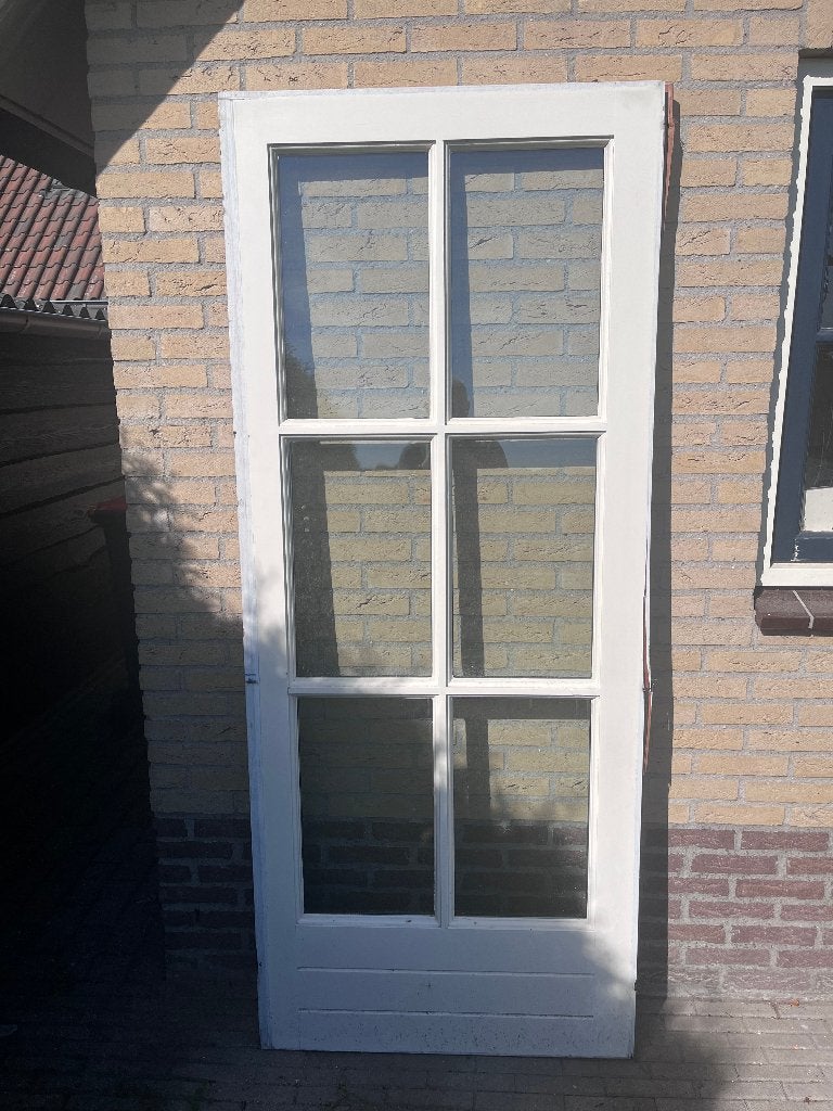 Hardhouten buitendeuren, Ophalen, Gebruikt, 80 tot 100 cm, Buitendeur