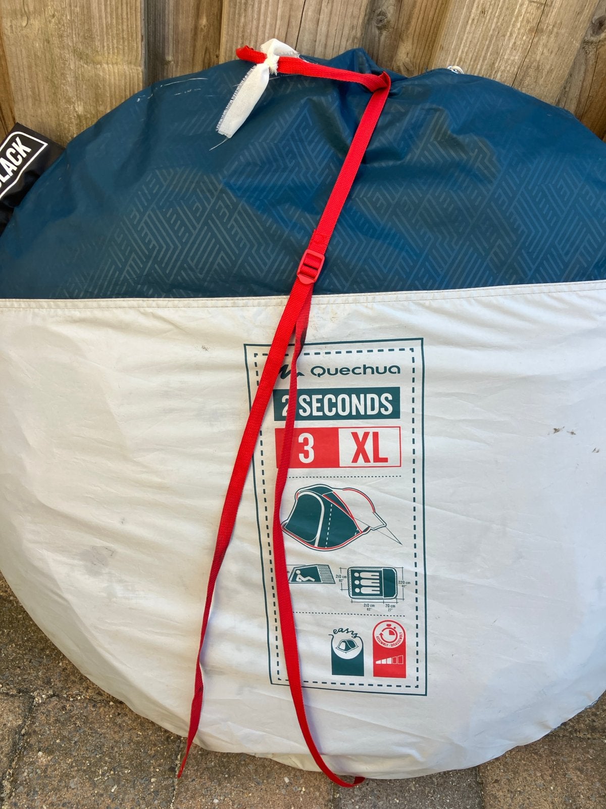 Quechua 2 Seconds 3 XL tent - Rits kapot, Ophalen, Gebruikt, Tot en met 3