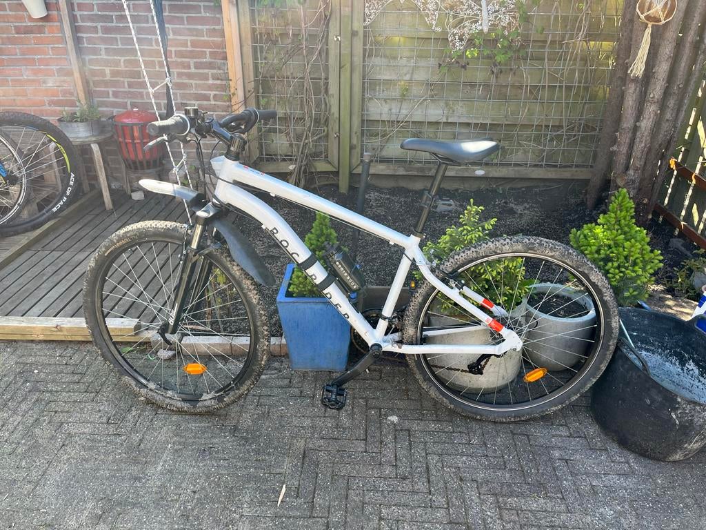Rockrider ST 100 Mountainbike - Wit, Fietsen en Brommers, Fietsen | Mountainbikes en ATB, Gebruikt, Heren, Overige merken, 53 tot 57 cm