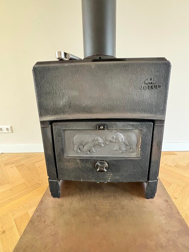 Klassieke Jotul houtkachel, Huis en Inrichting, Kachels, Ophalen, Gebruikt, Houtkachel, Vrijstaand