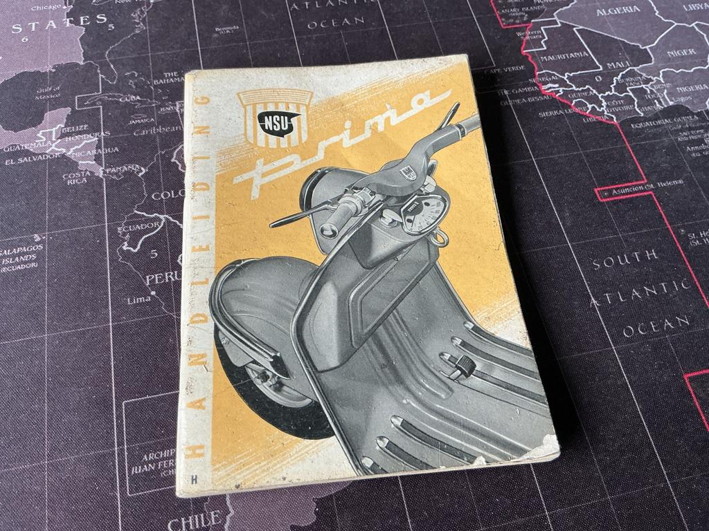 NSU Prima Scooter Handleiding 1956 - Zeldzaam., Verzenden, Overige merken