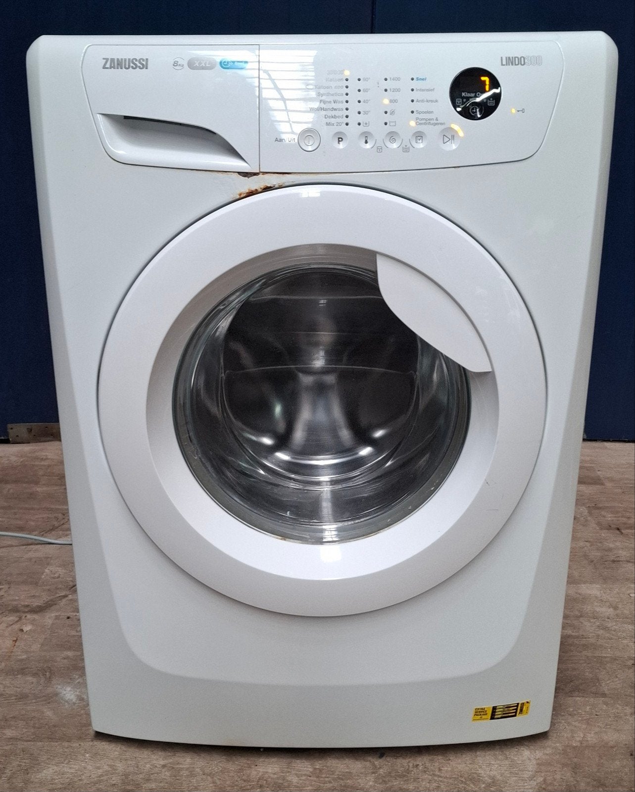 Zanussi Lindo 300, 8 kg, 1400rpm, Ophalen, 1200 tot 1600 toeren, Gebruikt, 8 tot 10 kg