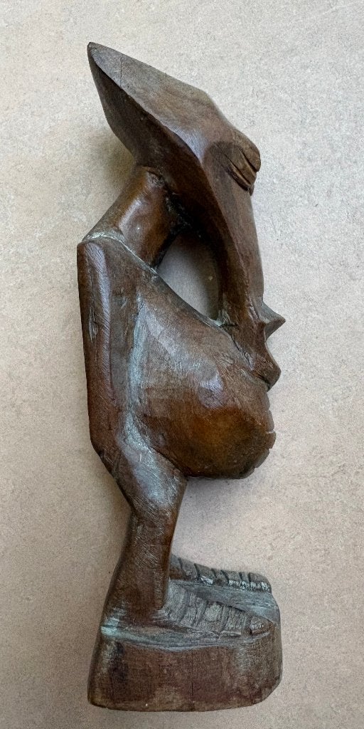 Bijzonder beeldje, Tokoloshe, Zuid-Afrika?, Antiek en Kunst, Kunst | Niet-Westerse kunst, Hout, Afrika, Ophalen of Verzenden, Handgemaakt