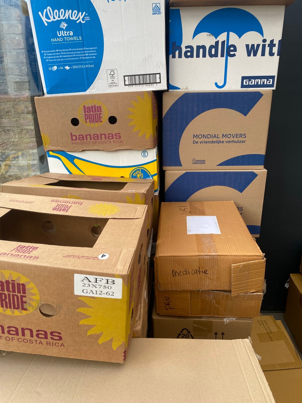 Verhuisdozen gratis af te halen, Ophalen, Doos, 40 tot 60 cm, 50 tot 75 cm