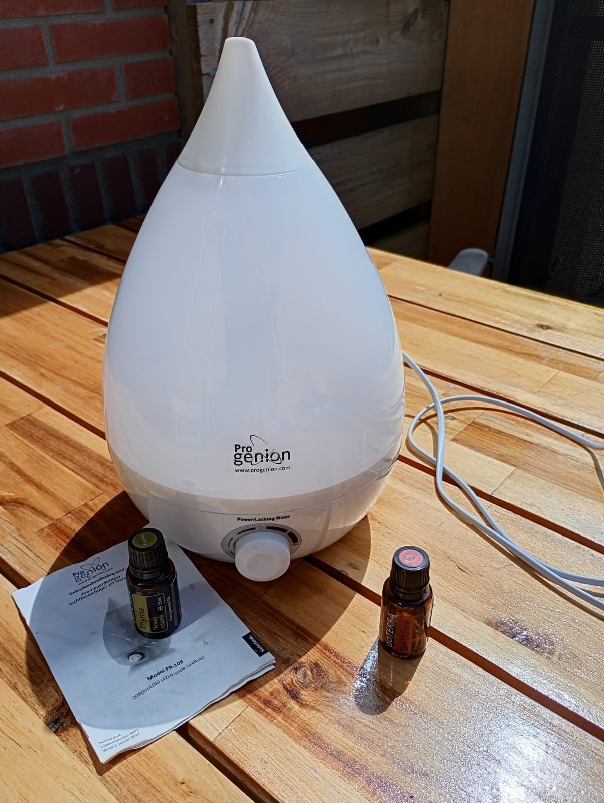 Progenion PR-108 Aroma diffuser luchtbevochtiger & ionisator, Ophalen of Verzenden, Gebruikt, Luchtbevochtiger