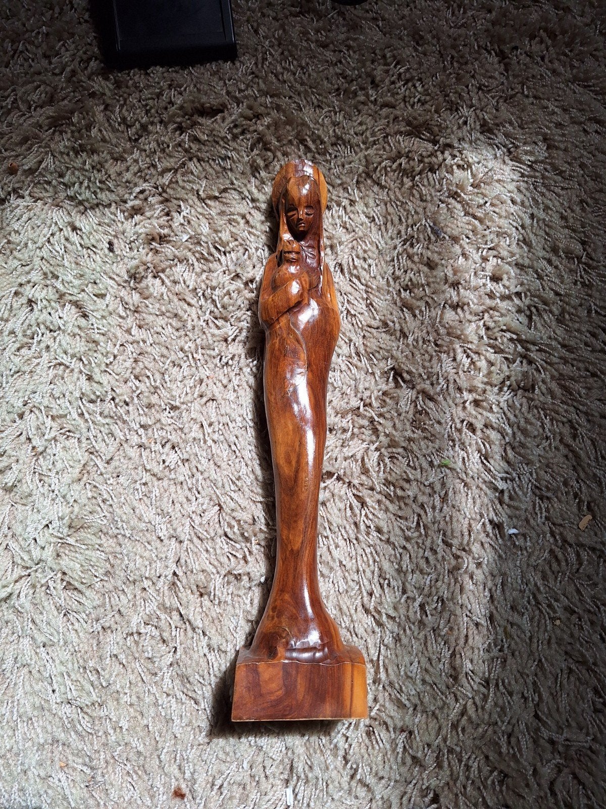 Mooi gave houten beeld, Antiek en Kunst, Antiek | Religie, Ophalen