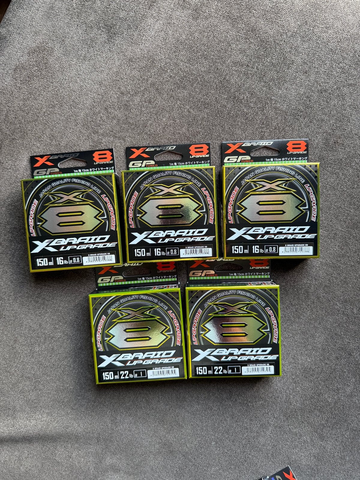 YGK X-Braid Upgrade X8 150 m – Japanse toplijn, Watersport en Boten, Ophalen of Verzenden, Nieuw, Vislijn