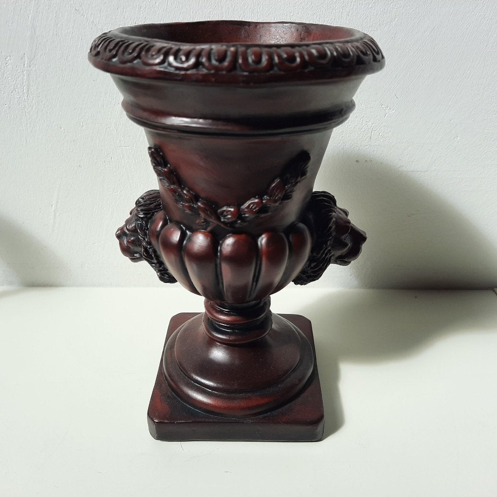 Vaas met leeuwenkop, Kunststof, Rond, Nieuw, Ophalen of Verzenden