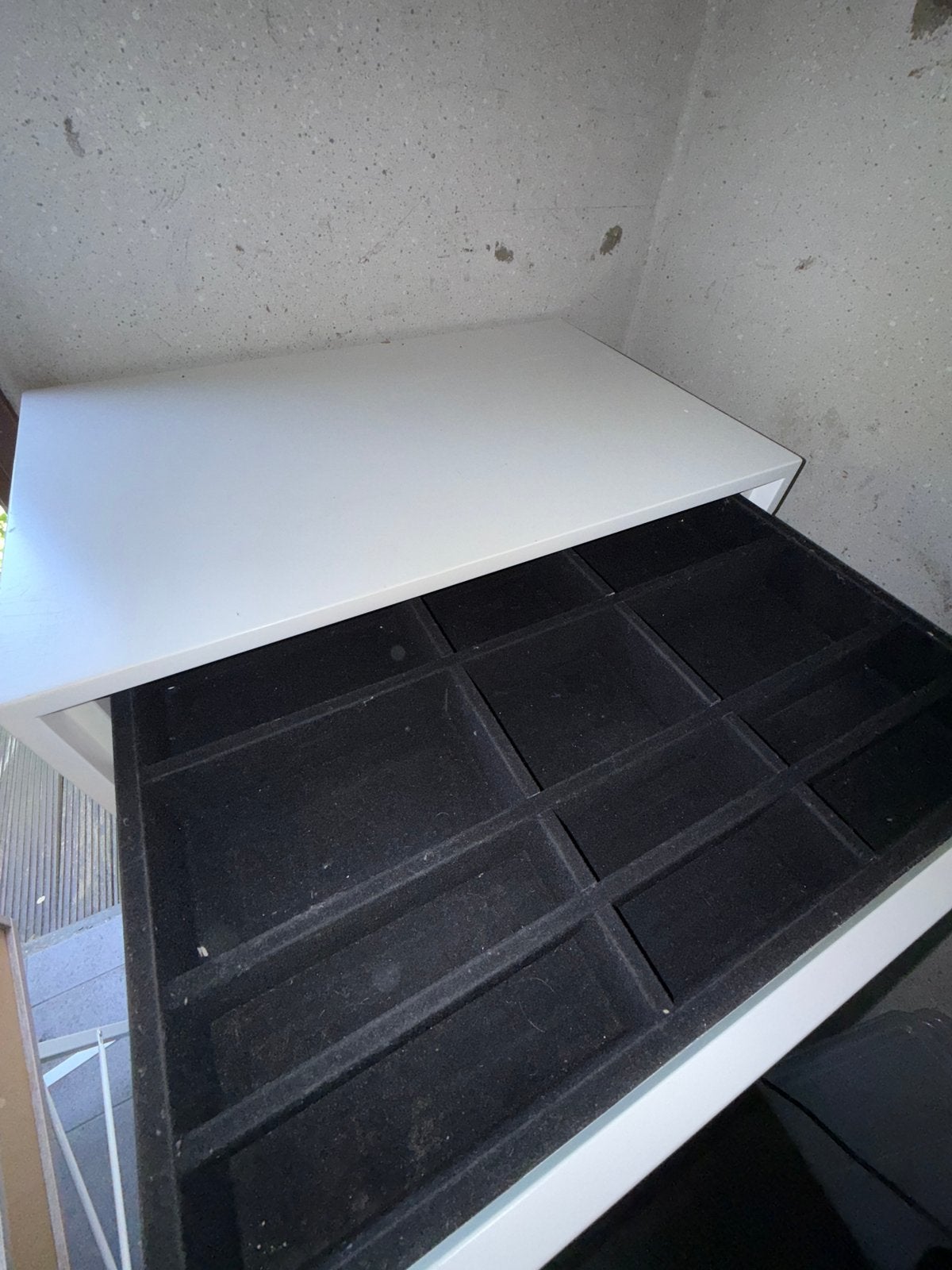 Witte Kast / Sieradenkast met luxe vakverdeling, Huis en Inrichting, Kasten | Ladekasten, Ophalen, Gebruikt, 5 laden of meer, 100 tot 150 cm