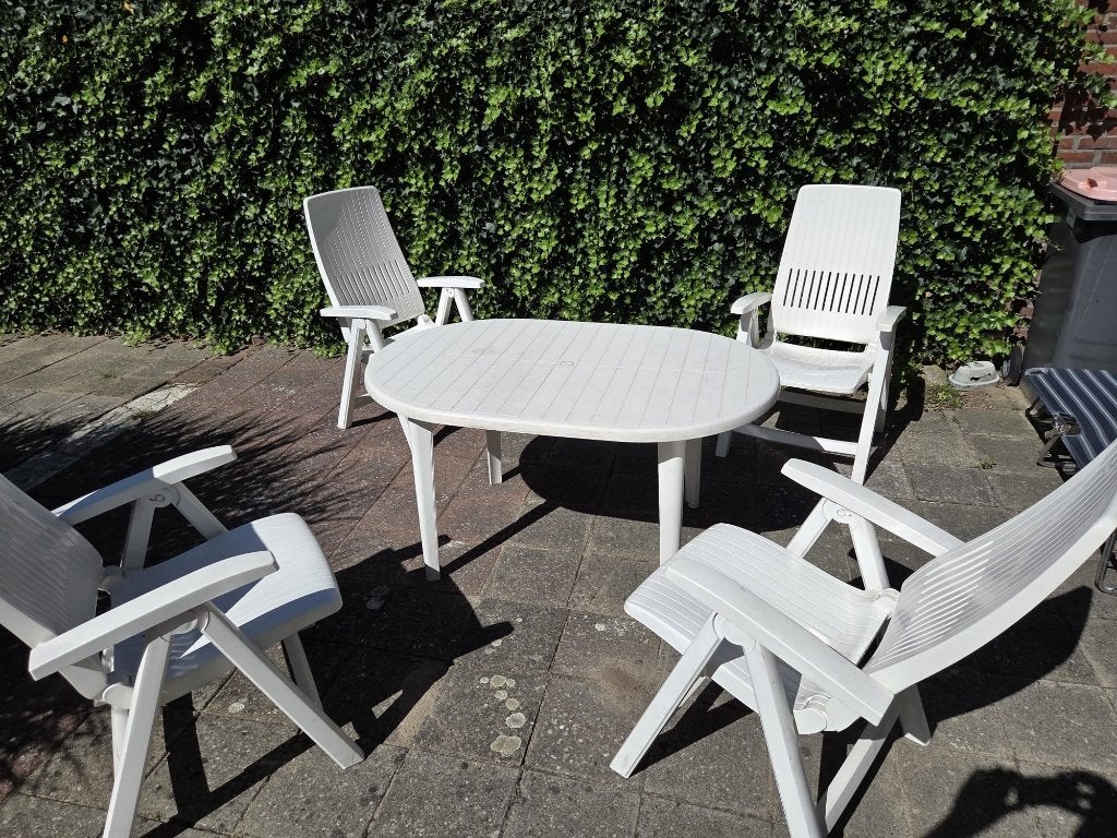 Hartman tuinset, Tuin en Terras, Tuinsets en Loungesets, Ophalen, 4 zitplaatsen, Kunststof, Gebruikt
