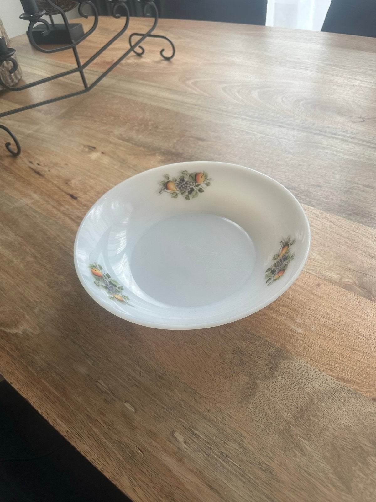 Vintage schaal met fruitdecoratie Fruits de France, Ophalen