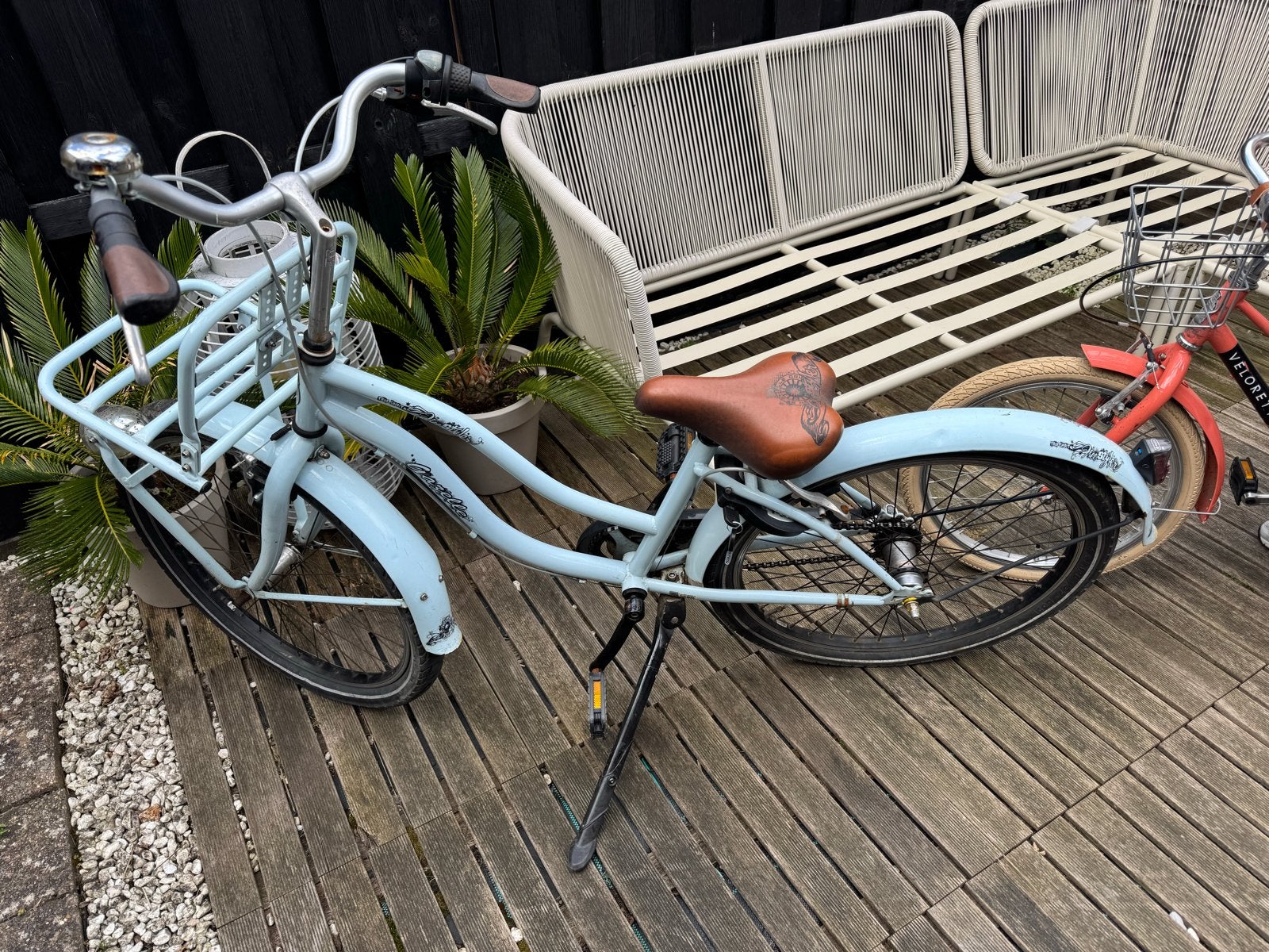 Gazelle 24 inch Lichtblauwe transportfiets met voordrager, Ophalen, Gebruikt