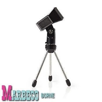 Microfoon tafelstatief, Standaard inklapbaar incl. klem, Nedis, Overige typen, Nieuw, Info@marbeco.nl