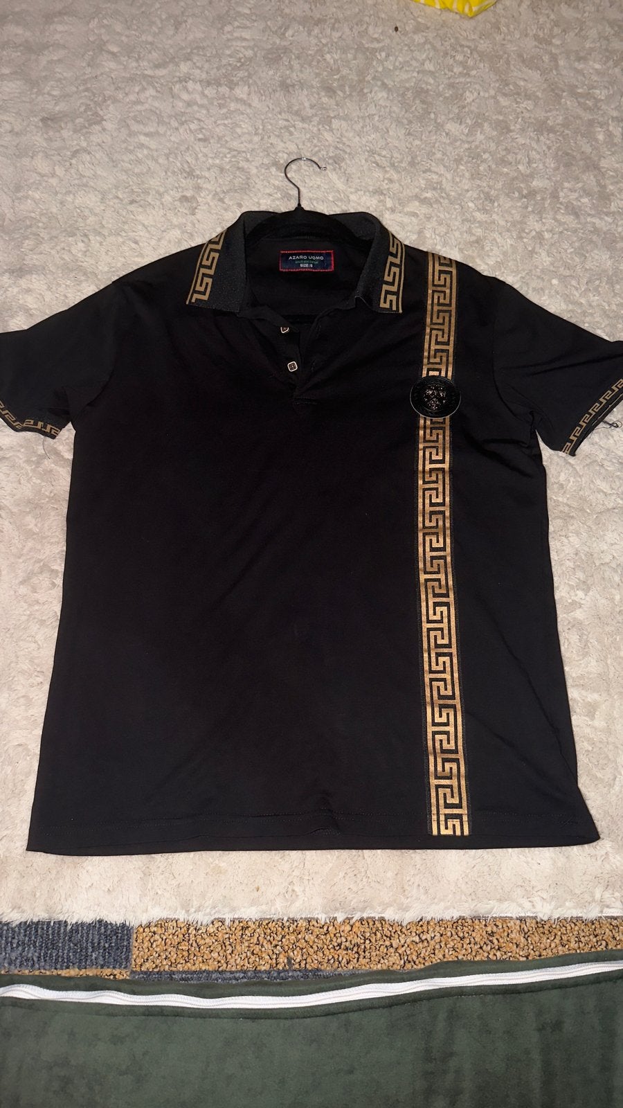Azaro Uomo shirt zo goed als nieuw, Kleding | Heren, T-shirts, Zwart, Versace, Ophalen of Verzenden, Zo goed als nieuw