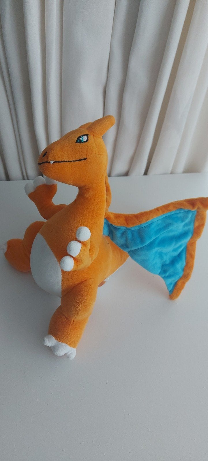 Pokémon Charizard,, pluche 30 cm., Oranje, Overige typen, Ophalen of Verzenden, Zo goed als nieuw