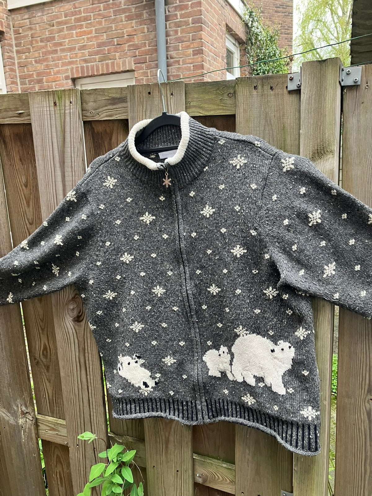 Schattig ijsberenvest. Foute kersttrui XL, Ophalen of Verzenden, Gedragen, Maat 42/44 (L), Grijs