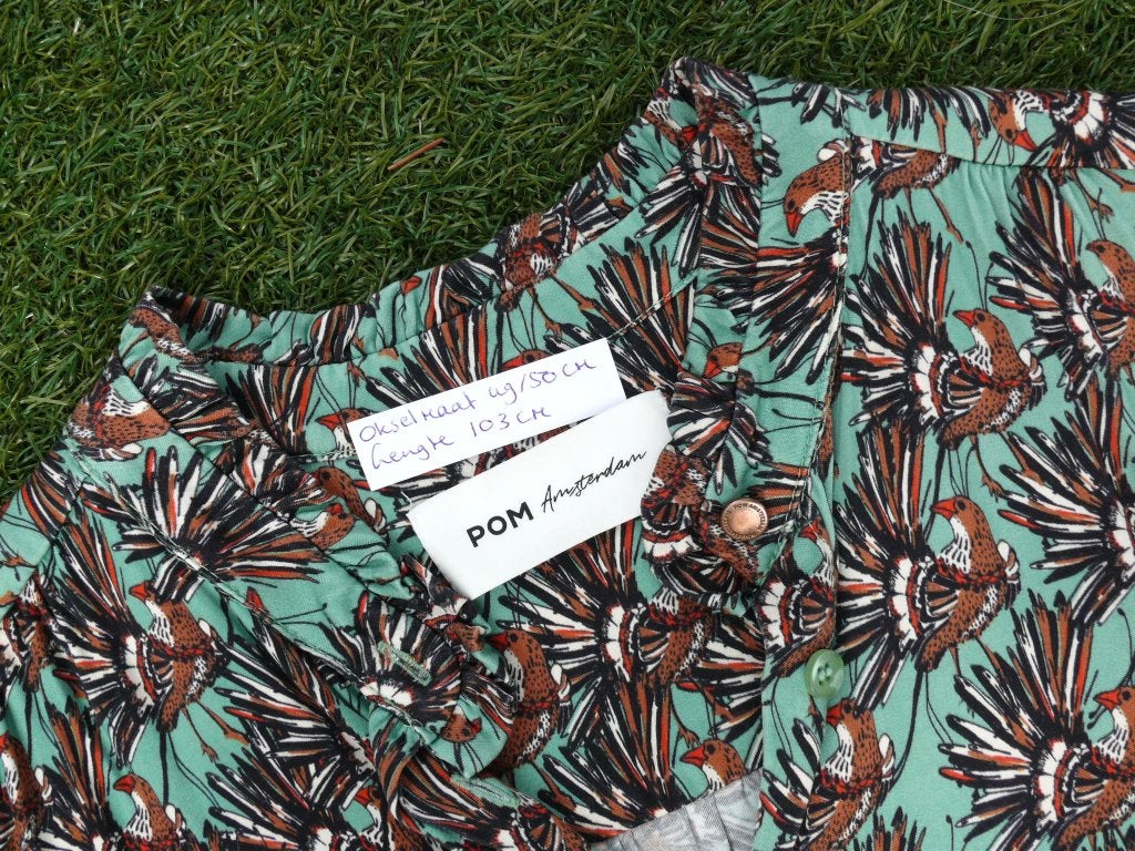 POM AMSTERDAM jurk met print maat 36 als nieuw, Kleding | Dames, Jurken, Overige kleuren, Ophalen of Verzenden, Zo goed als nieuw