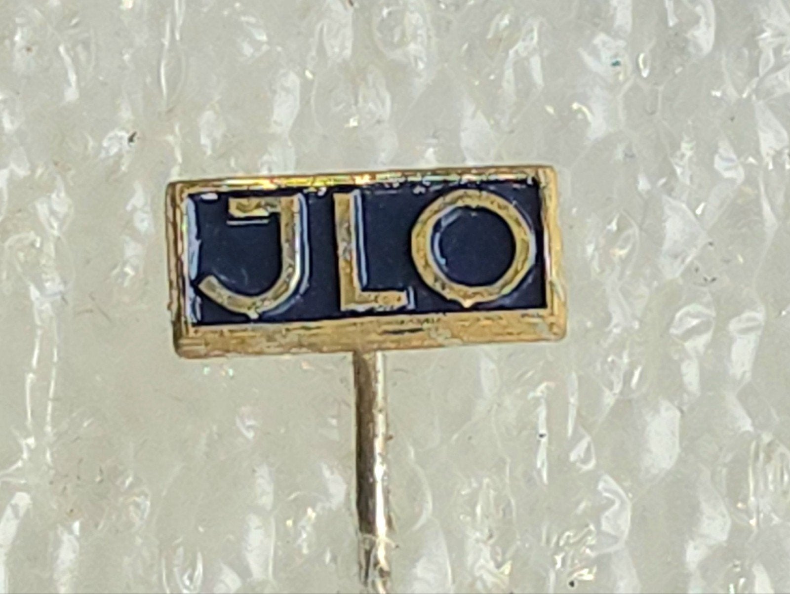 Vintage JLO Bromfiets Speldje, Ophalen of Verzenden, Gebruikt, Merk, Speldje of Pin