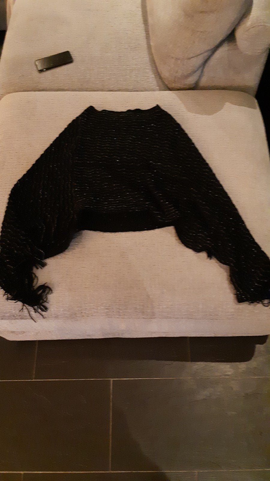 Leuke poncho 1 maat, Ophalen of Verzenden, Gedragen, Maat 38/40 (M), Zwart