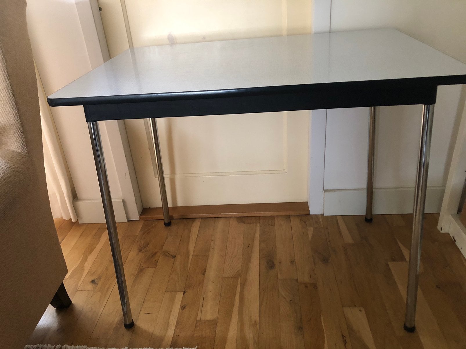 Formica tafel vintage 90 x 60 x H 75, Ophalen of Verzenden, Zo goed als nieuw, Rechthoekig, 50 tot 100 cm