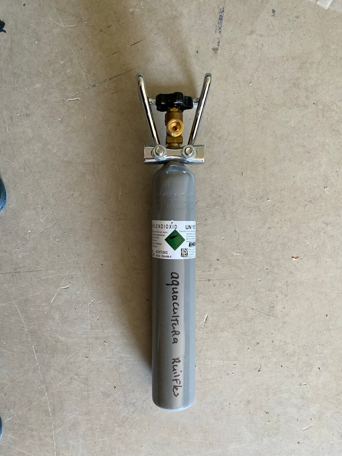 Hervulbare co2 fles 500 gram, Dieren en Toebehoren, Ophalen, Gebruikt, Rheim, Eheim