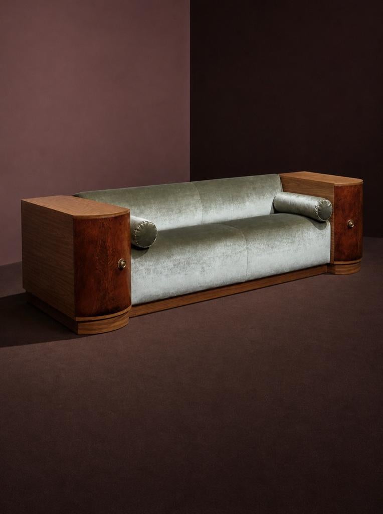 Art Deco Daybed Sofa Bank, Ophalen of Verzenden