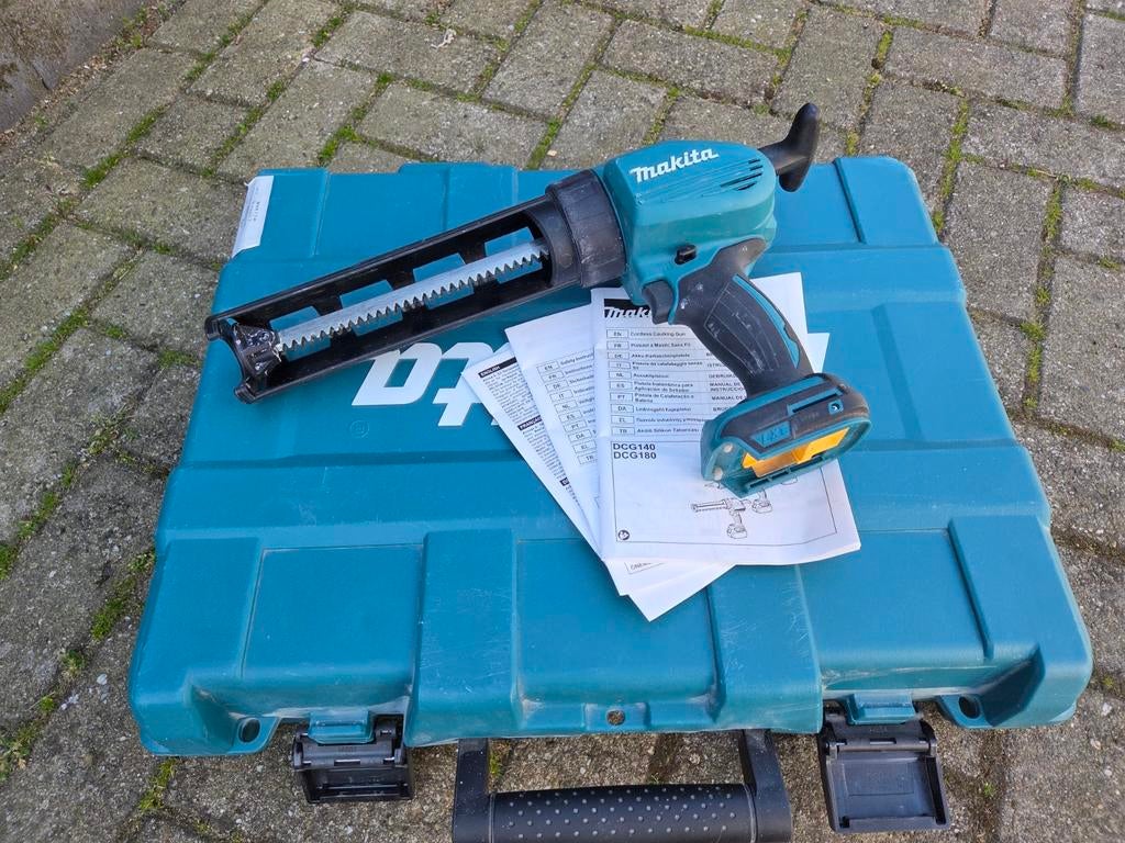 Makita dcg180zxk kitspuit compleet als nieuw, Ophalen, Zo goed als nieuw